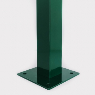Sloupek čtyřhranný Zn+PVC 60/40/1100 komaxit s patkou
